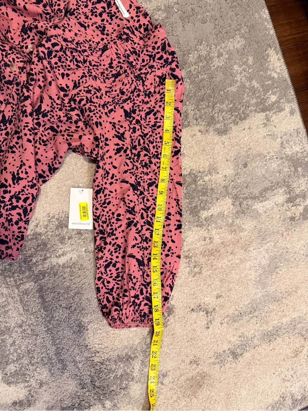 WOMEN'S NWT Westbound Pink Speckled V-Neck Blouse - Picture 7 of 7
